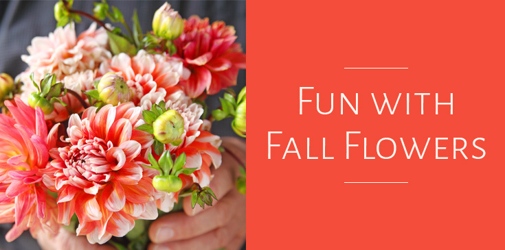 whimsical fall floral